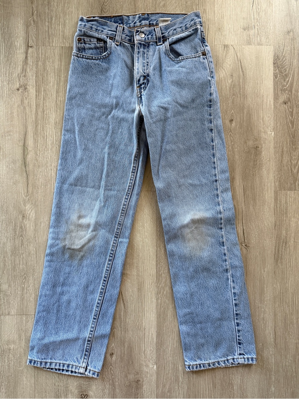 Levi's VTG 550 Relaxed Fit Kids Light Wash Straight Jeans 12